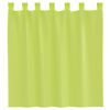 vidaXL Voile Curtains with Tab Top 2 pcs Apple Green