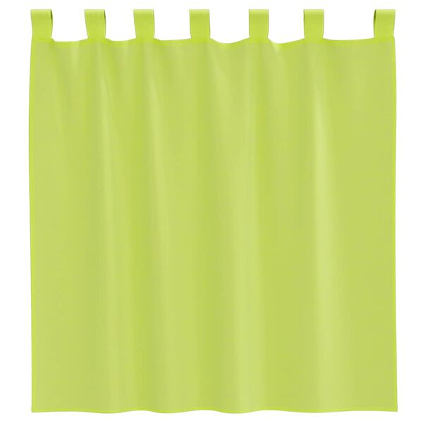 vidaXL Voile Curtains with Tab Top 2 pcs Apple Green