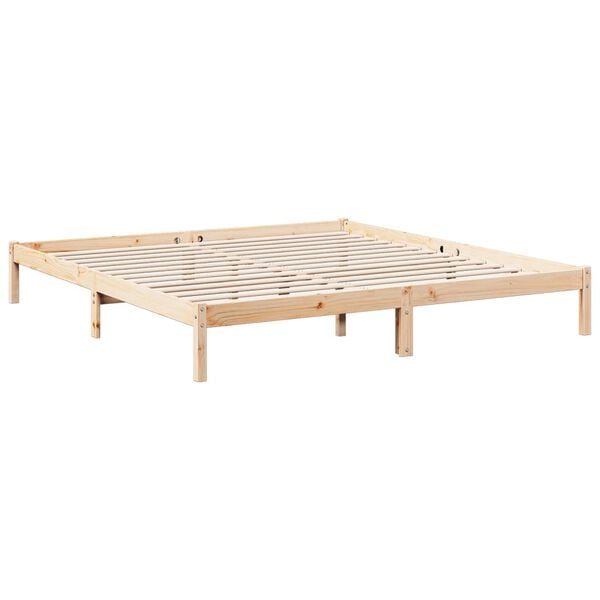 vidaXL Extra Long Bed Frame without Mattress 180x210 cm Solid Wood Pine