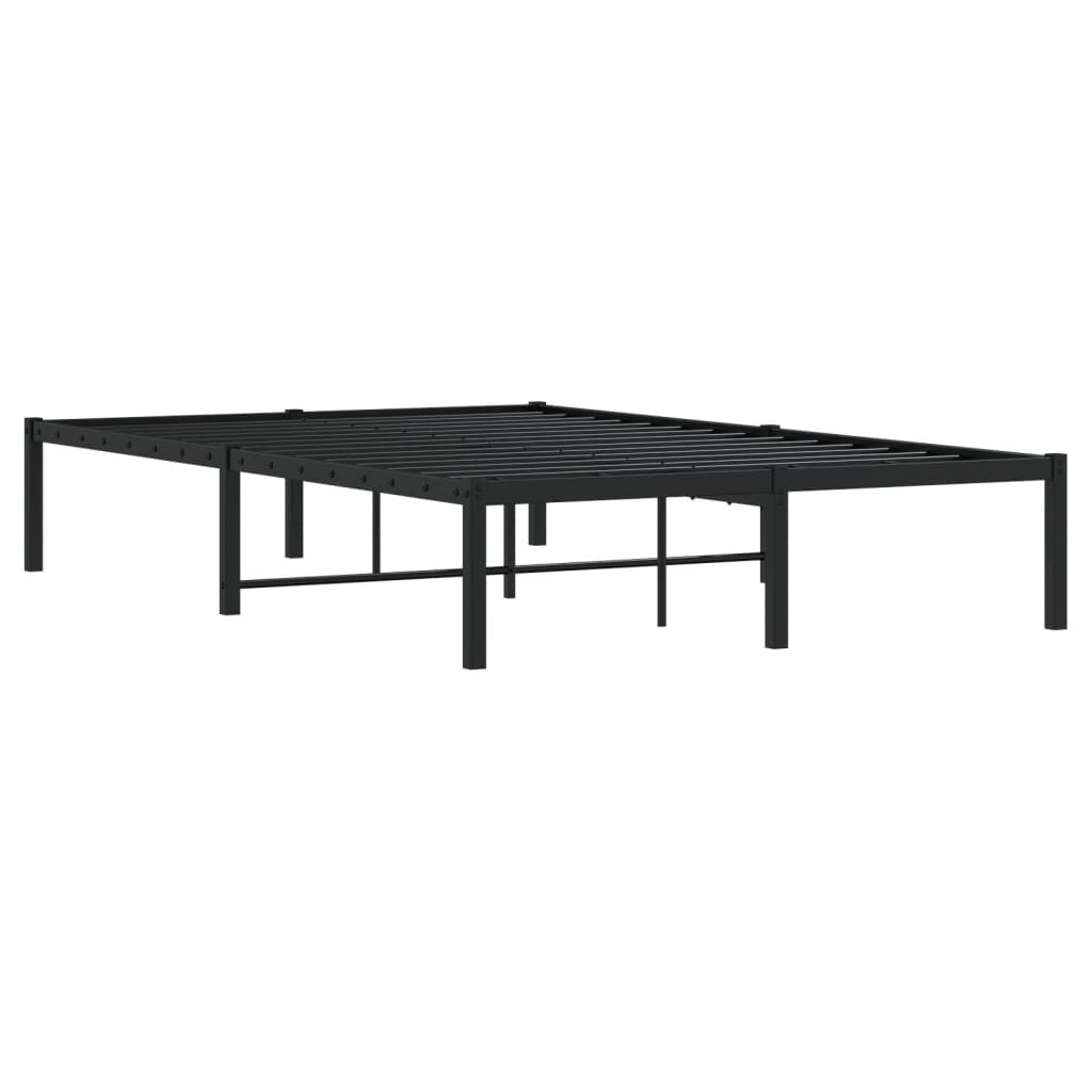 Metal Bed Frame - Black - 120x190cm - Small Double