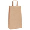 vidaXL Paper Bags 50 pcs with Handles Brown 21x11x36 cm