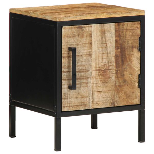 vidaXL Bedside Cabinet Brown and Black 30 x 30 x 40 cm