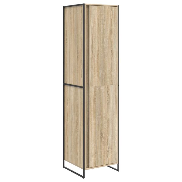 vidaXL Warderobe 2 pcs Sonoma 50 x 50 x 200 cm Engineered Wood