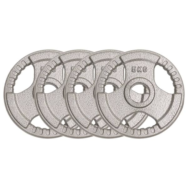 vidaXL Olympic Weight Plates 4 pcs 20 kg Cast Iron