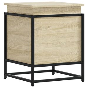 vidaXL Storage Box with Lid Sonoma Oak 40x40x51.5 cm Engineered Wood