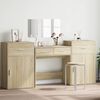 vidaXL 4 Piece Dressing Table Set Sonoma Oak Engineered Wood