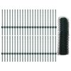 vidaXL Fence with Post Green 0.6 x 100 m Steel and PVC