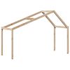vidaXL Kids' Bed Roof 213x85.5x144.5 cm Solid Wood Pine