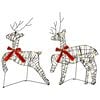 vidaXL Christmas Reindeer 2 pcs 40 LEDs Warm White