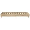 vidaXL Bed Frame No Mattress Sonoma Oak 90x200 cm Engineered Wood