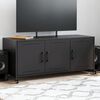 vidaXL TV Cabinet Black 100.5x39x43.5 cm Steel