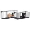 House Nordic 2 Piece Wall Shelf Zoe Steel Black