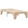 vidaXL Bed Frame Brown 100 x 200 cm Solid Pine Wood