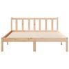 vidaXL Extra Long Bed Frame without Mattress 140x210 cm Solid Wood Pine