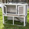 Kerbl Rodent House with Metal Bottom Lucky White 115x65x100 cm