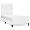 vidaXL Bed Frame without Mattress White 90x200 cm Faux Leather