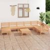 vidaXL 9 Piece Garden Lounge Set Solid Wood Pine