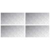 vidaXL Stair Tread 4 pcs 80 x 40 cm Silver Aluminium Rectangular