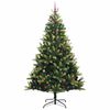 vidaXL Artificial Hinged Christmas Tree 300 LEDs Green 240 cm