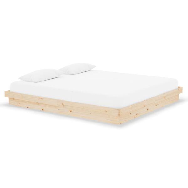 vidaXL Bed Frame without Mattress Solid Wood Super King