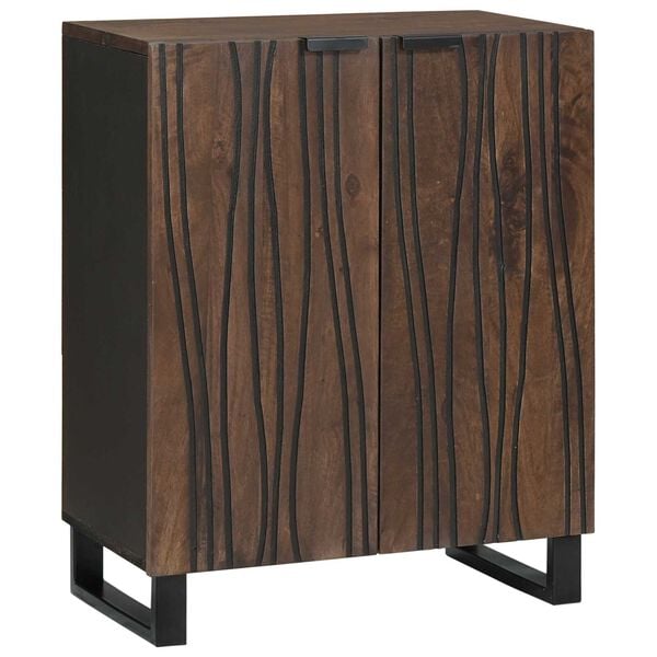 vidaXL Sideboard Brown 60 x 33.5 x 75 cm Solid Mango wood