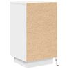 vidaXL Bedside Cabinet with LED Lights&nbsp;White 38x34x65 cm