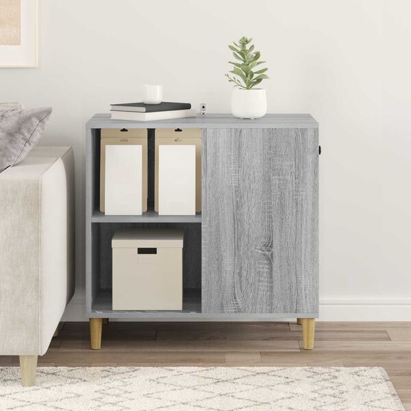 vidaXL Cat House Grey Sonoma 72 x 42.5 x 70 cm Engineered Wood