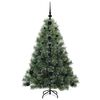 vidaXL Artificial Christmas Tree with 150 LEDs Green 120 cm PE and PVC