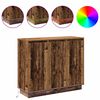 vidaXL LED Sideboard Old Wood 90 x 32 x 75 cm Engineered Wood