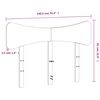 vidaXL Headboard Wax Brown 135 cm Solid Wood Pine