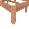 vidaXL Bed Frame without Mattress Solid Teak Wood 120x200 cm