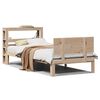 vidaXL Bed Frame with Headboard without Mattress 100x200 cm