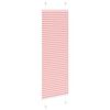 vidaXL Pleated Blind Pink 50x100 cm Fabric Width 49.4 cm Polyester