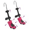 vidaXL Shoe Stretchers with Shoe Horn Pink EU 34-40 Plastic