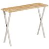 vidaXL Console Table with Live Edge 105x33x76 cm Solid Wood Mango