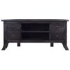 vidaXL TV Cabinet Light Black Coffee 100x40x45 cm Solid Wood Mahogany