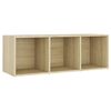 vidaXL 4 Piece TV Cabinet Set Sonoma Oak Engineered Wood