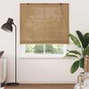 vidaXL Roller Blind with Curtains Manual Brown 140 x 220 cm Bamboo