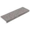 vidaXL Stair Mats 15 pcs 65x21x4 cm Grey Rectangular Edge