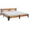 vidaXL Bed Frame without Mattress with Brushed Finish 180x200cm