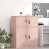 vidaXL Storage Cabinet Pink 90 x 40 x 40 cm Cold-Rolled Steel