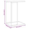 vidaXL Side Table White 40x30x59 cm Engineered Wood