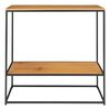 House Nordic Console Table with 2 Shelves Avery Oak and Black