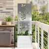 vidaXL Garden Privacy Screen Silver 50 x 32 x 150 cm Galvanised steel