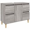vidaXL Sink Cabinet Grey Sonoma 80x33x60 cm Engineered Wood