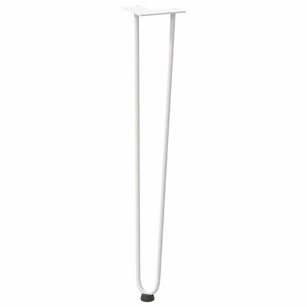 vidaXL hairpin legs for console tables for Console Table 4 pcs White 72 cm Solid Steel