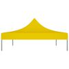 vidaXL Party Tent Roof 4.5x3 m Yellow 270 g/m²