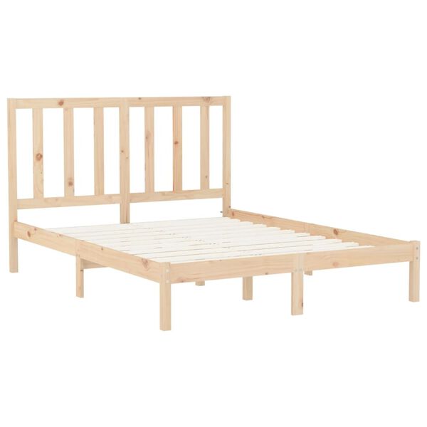 vidaXL Bed Frame without Mattress 150x200 cm King Size Solid Wood