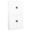 vidaXL Office Cabinet | White | Steel | Large | Locks | Office Cabinet