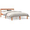 vidaXL Bed Frame without Mattress Wax Brown 120x200 cm Solid Wood Pine